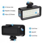 vlog-kameran täyttövalo, gopro-sukellusvalo, mini-LED-vedenpitävä täyttövalo, urheilukameran täyttövalo