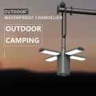 XZ-08 zewnętrzna lampa kempingowa, swobodnie składana ładowalna latarnia kempingowa LED, żyrandol do namiotu obozowego, 4 tryby światła oświetlenie kempingowe oświetlenie otoczenia, idealne na kemping, zestaw ratunkowy przed huraganem i podróże