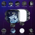 Mini lampada tascabile RGB portatile, CRI95+, temperatura di colore da 2500K a 9900K, con 21 effetti di luce. Ricaricabile, magnetica, adatta per riprese con fotocamera in interni per migliorare l'illuminazione di video e foto.