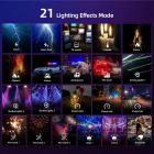 Mini lampada tascabile RGB portatile, CRI95+, temperatura di colore da 2500K a 9900K, con 21 effetti di luce. Ricaricabile, magnetica, adatta per riprese con fotocamera in interni per migliorare l'illuminazione di video e foto.