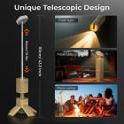 Udendørs Camp belysning teleskopisk & sammenklappelig med Bluetooth højttaler 14000mAh batteri KentFaith