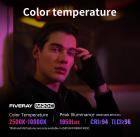 ZHIYUN FIVERAY M20C Combo RGB videolys, 20W bærbart kameralys, HSI mode, TLCI 96+, temperatur 2500K-10000K med 16 lyseffekter