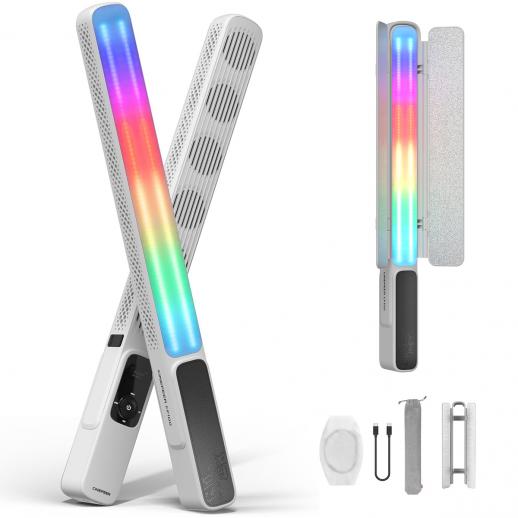 ZHIYUN 100W RGB Håndholdt LED Video Light Stick 2700K-6500K CRI 96 + TLCI 98 + med 6 lyseffekter