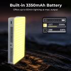 RGB Video Light LED med 360 ° Fuld Farve 2500K-900K til Kamera Vlogging Fotografi