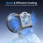 RGB LED Videolys med 27000mAh 97Wh batteri, 360° fullfarge, 2700K-6500K, TLCI≥97, CRI≥95, 33980 Lux/0.5m, Bowents-festet, Kentfaith