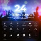 RGB LED Videolys med 27000mAh 97Wh batteri, 360° fullfarge, 2700K-6500K, TLCI≥97, CRI≥95, 33980 Lux/0.5m, Bowents-festet, Kentfaith