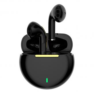 Pro8s Ture Wireless Sports Headset Cuffie con 24 ore di riproduzione ciclica con custodia di ricarica di tipo C e microfono, nero