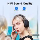 Bluedio H2 Active Noise Canceling Headphones Bluetooth-hörlurar med Mic Slide Control Deep Hi-Fi Bass Trådlösa hörlurar Over-Ear, 40H speltid, Resa/Arbete, Svart