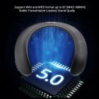 Bluedio HS Altoparlante Bluetooth portatile con archetto da collo, altoparlante wireless portatile con radio FM/scheda micro SD, altoparlante esterno leggero per ciclismo, escursionismo, chiamate in vivavoce per musica personale