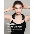 Bluedio HS Altoparlante Bluetooth portatile con archetto da collo, altoparlante wireless portatile con radio FM/scheda micro SD, altoparlante esterno leggero per ciclismo, escursionismo, chiamate in vivavoce per musica personale