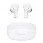 Bluedio Ei langattomat Bluetooth-nappikuulokkeet Langattomat kuulokkeet In-Ear-kuulokkeet latauskotelolla, 40 tunnin soittoaika, autokuulokkeet sisäänrakennetulla mikrofonilla Tukee langatonta latausta, urheiluun/töihin, valkoinen