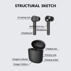 Langattomat Bluetooth 5.0 -nappikuulokkeet, Bluedio Hi (Hurricane) Langattomat korvakuulokkeet In-Ear-kuulokkeet latauskotelolla, Mini-autokuulokkeet sisäänrakennetulla mikrofonilla puheluita/ajoa varten, 5 tunnin soittoaika