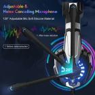 SoulBytes S9 -stereopelikuulokkeet PS4 PC:lle Xbox One PS5 -ohjain, melua vaimentavat korvakuulokkeet mikrofonilla, LED-valot, bassotilaääni, pehmeät muistikuulokkeet kannettavalle Mac-tietokoneelle Nintendo NES Gaming Blue