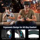 SoulBytes S12 Cuffie da gioco per Xbox One PS5 Switch Cuffie per PC con microfono Cuffie da gioco RGB dinamiche con effetto LED per computer Laptop 3,5 mm Stereo cablate Bass Over-Ear con microfono Nero