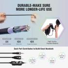 talviset M1-pelikuulokkeet mikrofonilla PS4:lle PS5 Xbox One PC:lle, RGB-stereopelikuulokkeet melua vaimentavalla mikrofonilla, 3,5 mm:n korvakuulokkeet kytkintietokoneen kannettavaan tietokoneeseen, musta