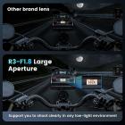 Motorcykel Bluetooth øretelefon med 2K kamera, F1,8 stor blænde, 360 ° optagelse, understøtter 6 ryttere med 1000M intercom motorcykel kommunikationssystem