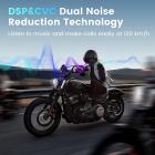 Motorcykel Bluetooth øretelefon med 2K kamera, F1,8 stor blænde, 360 ° optagelse, understøtter 6 ryttere med 1000M intercom motorcykel kommunikationssystem