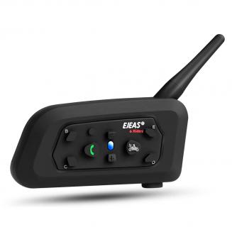 Moottoripyörän Bluetooth-kuulokkeet, tukevat 6-ajajan 800M sisäpuhelimea, Bluetooth 5.1 -kypärän viestintäjärjestelmä, handsfree-puhelu- ja melunvaimennustoiminnot, sopii moottoripyörähiihtoon ja kalliokiipeilyyn (1 kpl)