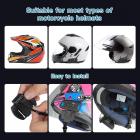 Moottoripyörän Bluetooth-kuulokkeet, tukevat 6-ajajan 800M sisäpuhelimea, Bluetooth 5.1 -kypärän viestintäjärjestelmä, handsfree-puhelu- ja melunvaimennustoiminnot, sopii moottoripyörähiihtoon ja kalliokiipeilyyn (1 kpl)