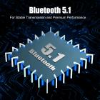 Moottoripyöräkypärä Bluetooth-sisäpuhelin, moottoripyörän Bluetooth 5.1 -kuuloke, stereoefekti ja nopea pariliitostoiminto, jolla kaksi kuljettajaa voi puhua 800M:n alueella (1 sarja)