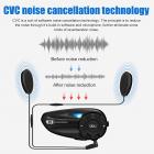 Moottoripyöräkypärä Bluetooth-sisäpuhelin, moottoripyörän Bluetooth 5.1 -kuuloke, stereoefekti ja nopea pariliitostoiminto, jolla kaksi kuljettajaa voi puhua 800M:n alueella (1 sarja)