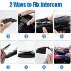 Moottoripyöräkypärä Bluetooth-sisäpuhelin, moottoripyörän Bluetooth 5.1 -kuuloke, stereoefekti ja nopea pariliitostoiminto, jolla kaksi kuljettajaa voi puhua 800M:n alueella (1 sarja)