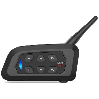 Motorhelm Bluetooth intercom, Bluetooth 5.1 motor oortelefoon, met CVC ruisonderdrukking en FM radio functie, geschikt voor 4 rijders die gelijktijdig spreken binnen het 1500M bereik (1 set)