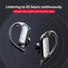 Trådlösa öronsnäckor Bluetooth 5.3 Hörlurar 70 timmars Speltid Öronknoppar med trådlöst laddningsfodral Strömdisplay Over-ear Hörlurar med öronkrokar Vattentät Stereo Headset för Android-telefon Träning