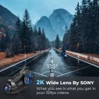 Auricolare Bluetooth per moto con fotocamera 2K 6 Riders Intercom Portata 2000m KentFaith