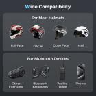 Auricolare Bluetooth per moto con fotocamera 2K 6 Riders Intercom Portata 2000m KentFaith