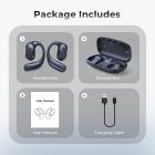 Ilmajohtokuulokkeet Open-ear Comfort Bluetooth 5.4, 36H toistoaika KentFaith