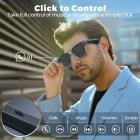 Óculos de sol Bluetooth com alto-falantes Lente Polarizada UV400 Proteção 6H Bateria