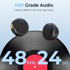 Trådlös Lavalier mikrofon för iPhone och Android 48kHz 24bit HiFi ljud brusreducering