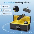 Trådlös Lavalier mikrofon för iPhone och Android 48kHz 24bit HiFi ljud brusreducering