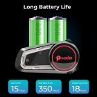 10 Riders Intercom Moottoripyörän kypärä Bluetooth-kuulokkeet Musiikin jakaminen