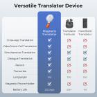 Magnetic Instant Translator Dispositivo Chat App / Tradução de Chamadas 138 Idiomas
