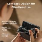 DJI هيئة التصنيع العسكري 2 ، ميكروفون لاسلكي ذوي الياقات البيضاء ، والحد من الضوضاء ، 48KHz 32 بت تسجيل النقطة العائمة الداخلية ، 820 قدم ( 250 متر ) المدى ، 18H البطارية مع مربع الشحن ، وكاميرا / الهاتف المحمول ميكروفون ، Vlog ، وتدفق وسائل الاعلام