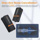 Langaton Lavalier-mikrofonijärjestelmä, jossa on 4 lähetintä ja 1 vastaanotin