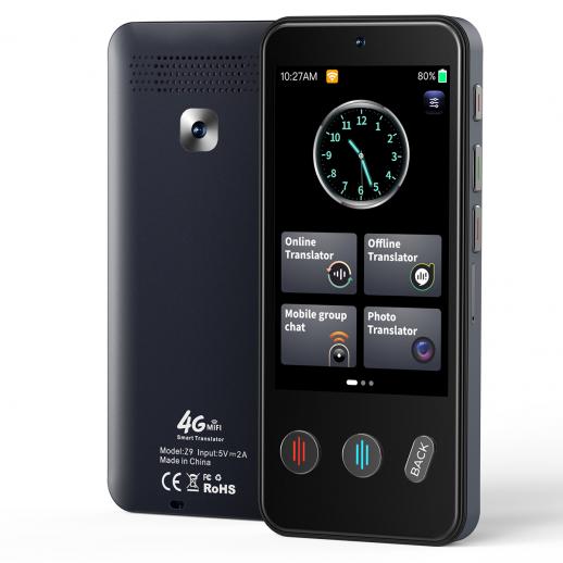 Dispositivo de Tradutor de Voz com Tradução Offline/4G Global/WiFi 142 Idiomas ###

