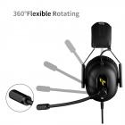 Fone de ouvido para jogos com som surround 7.1 Funciona com PC, PS4 PRO, Xbox One S, celular SOMIC Cancelamento de ruído ativo com microfone HI-FI USB Jack Fones de ouvido para jogos