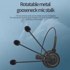 Zakelijke Bluetooth-headset met microfoon, V5.0 draadloze Bluetooth-headset, Bluetooth-headset met microfoon, telefoonheadset, headset voor VOIP, Skype, callcenter, kantoor, vrachtwagenchauffeur zwart