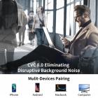 Fone de ouvido Bluetooth para celular Fone de ouvido sem fio com microfone Fone de ouvido Bluetooth 5.1 Fone de ouvido viva-voz CVC8.0 Compatível com iPhone Android Business Office Driving