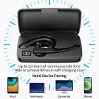 Bluetooth-kuulokkeet matkapuhelimelle Langattomat kuulokkeet mikrofonilla Bluetooth-kuulokkeet 5.1 Hands-free-kuulokkeet CVC8.0 Yhteensopiva iPhonen kanssa Android Business Office -ajo ja latauskotelo