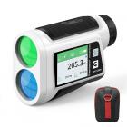 KM-C1200H Golfavståndsmätare med LCD, högprecisionsavståndsmätare på 1200 m, uppladdningsbar laserjaktavståndsmätare, 6x förstoring, snabb markörlås, snabbfokus, kontinuerlig scanning, röstsändning, vattentät och dammtät Ip54-nivå, för golf, jakt och