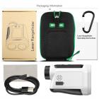 KM-C1200H Golfavståndsmätare med LCD, högprecisionsavståndsmätare på 1200 m, uppladdningsbar laserjaktavståndsmätare, 6x förstoring, snabb markörlås, snabbfokus, kontinuerlig scanning, röstsändning, vattentät och dammtät Ip54-nivå, för golf, jakt och