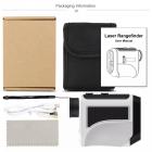 Telêmetro de golfe KM-F800H, telêmetro de caça a laser recarregável de alta precisão de 800 m com inclinação, ampliação de 6,5x, trava de mastro, foco rápido, acessório magnético, alerta de vibração do interruptor de inclinação para golfe, caça e medição