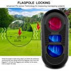 Telêmetro de golfe KM-D600H com inclinação, telêmetro a laser recarregável 6X com cabo de carregamento, trava de bandeira de 600 jardas, ativação/desativação de inclinação, suporte de varredura contínua - telêmetro de golfe legal de torneio 600M