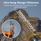 1312Yd Rangefinder de caça liberada com compensação de ângulo e tela sensível ao toque