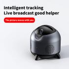 M316 Automaattinen 360°:n älykäs seurantakamerapää, älykäs kaukokuvauskameran pidike, älykäs AI-musiikkipää kaiuttimella, 3600 mAh:n sisäänrakennettu akku, ei sovellusta, käyttövalmis, live-vlogia varten Black