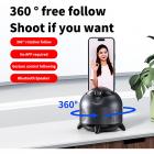 M316 Automaattinen 360°:n älykäs seurantakamerapää, älykäs kaukokuvauskameran pidike, älykäs AI-musiikkipää kaiuttimella, 3600 mAh:n sisäänrakennettu akku, ei sovellusta, käyttövalmis, live-vlogia varten Black
